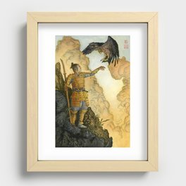The Samurai and the Eagle Recessed Framed Print