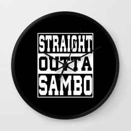 Sambo Saying funny Wall Clock