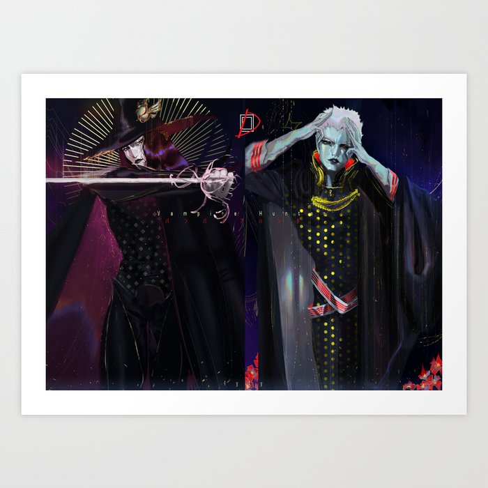 Get Wallpaper Fan Art Of Vampire Hunter D Art Print By Julialyly Society6 For Android Free