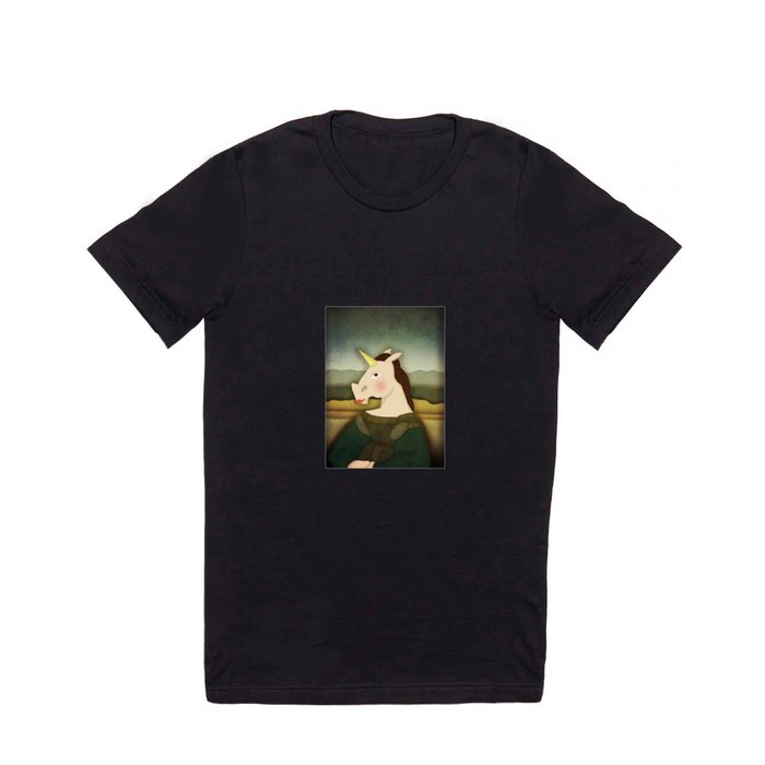 Mona Lisa Unicorn T Shirt by That's So Unicorny | Society6