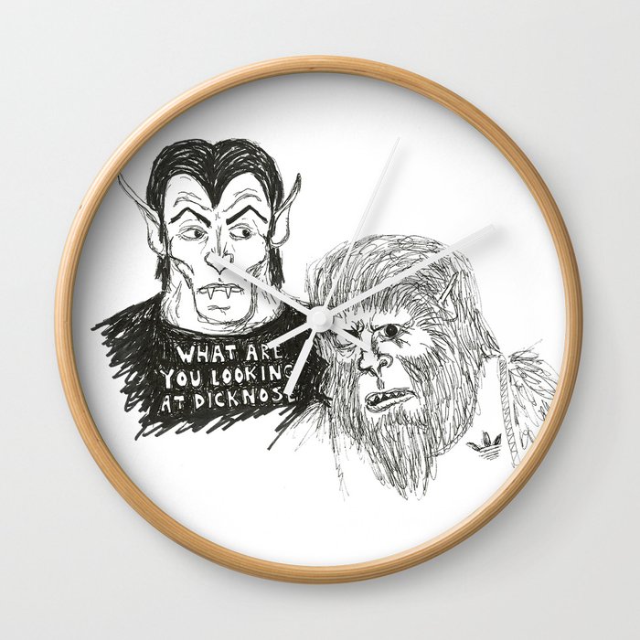 What Are You Looking At Dicknose Wall Clock