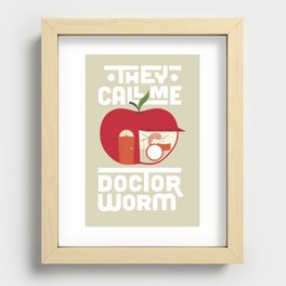 Dr Worm Recessed Framed Print