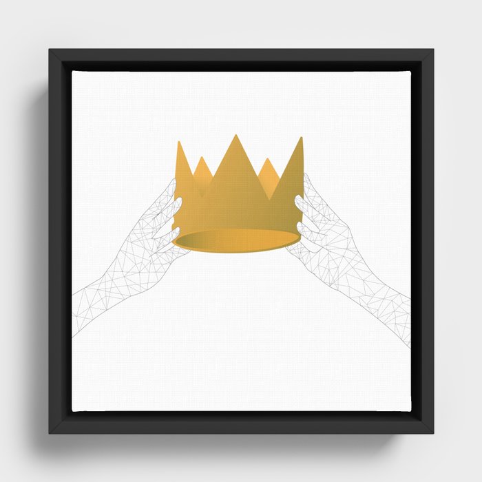 Crowning the Queen  Framed Canvas