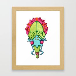 Alien Head Framed Art Print