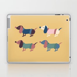 Cute dachshund dogs Laptop Skin