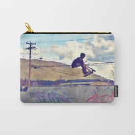 Graffitti Glide Stunt Scooter Sports Artwork Carry-All Pouch