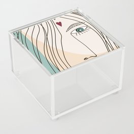  Abstract human face. Acrylic Box