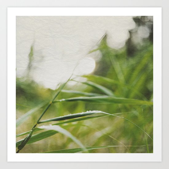 JUST GREEN. Art Print