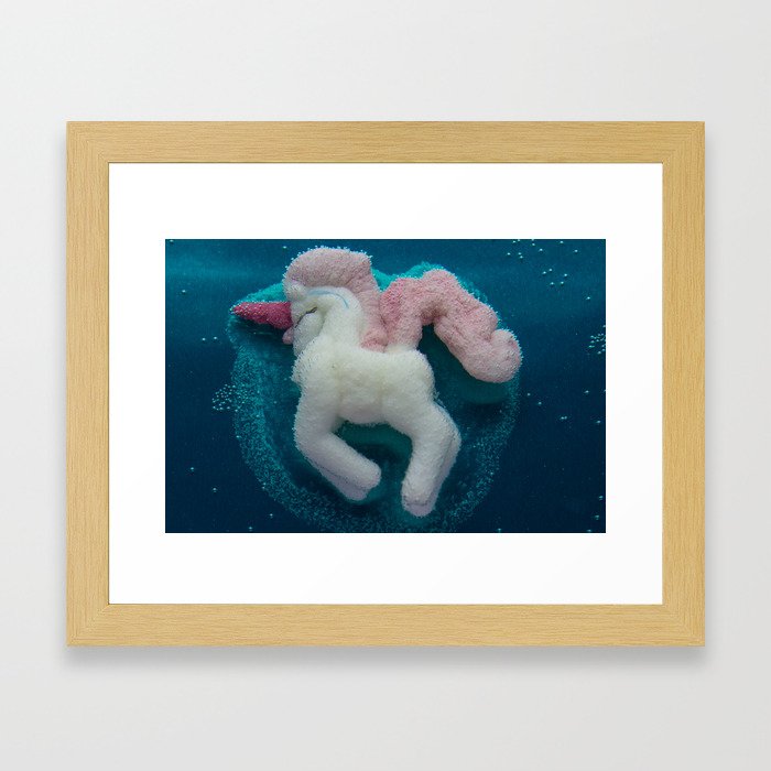 Grow-in-Water Unicorn Framed Art Print
