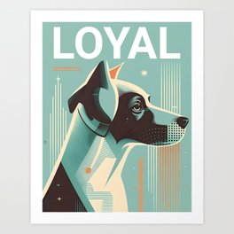 Loyal Dog Art Print