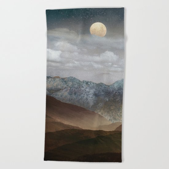 Purple Mountains Beach Towel