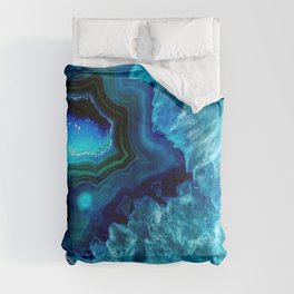 Turquoise Blue Teal Quartz Crystal Comforter