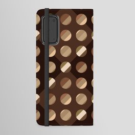Abstract geometric seamless brown pattern Android Wallet Case