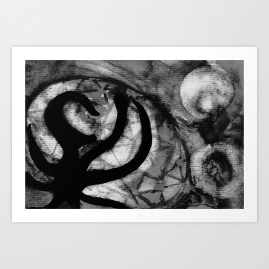 erased Art Print