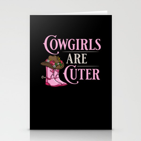 Cowgirl Boots Quotes Party Horse Stationery Cards