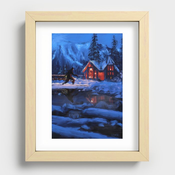 Silent Night, Holy Sh*t! What the hell is that? Recessed Framed Print