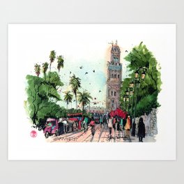 Koutoubia Mosque, Marrakesh Art Print