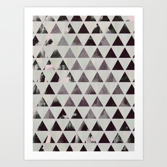 triangles. Art Print