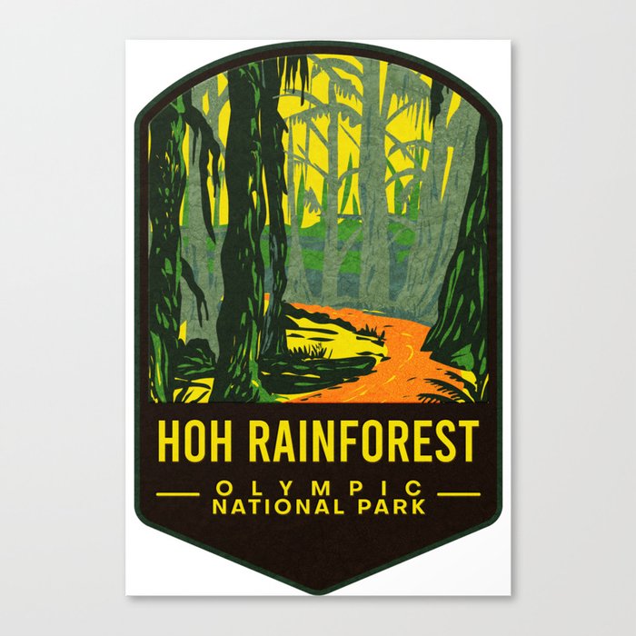 Hoh Rainforest Olympic National Park Canvas Print
