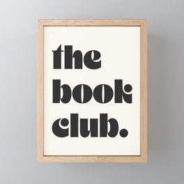 the book club. Framed Mini Art Print