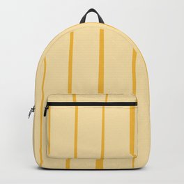 Mustard Stripes on Yellow Pattern Backpack