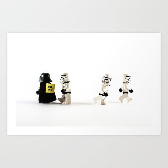 Brave? Or just plain stupid? Art Print