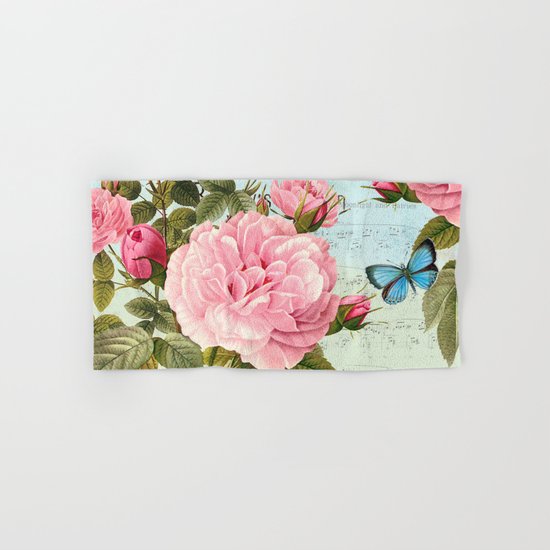 Vintage Flowers #2 Hand & Bath Towel