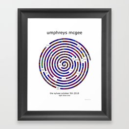Umphrey's McGee Light Show DNA - The Sylvee Madison WI 10/05/2018 Framed Art Print