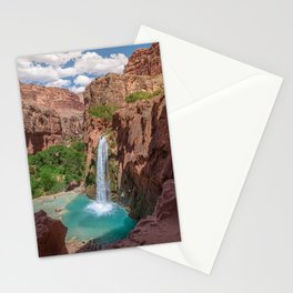 Havasu Falls Waterfall, Grand Canyon, Arizona Stationery Card