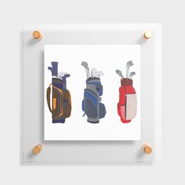 Awesome Golf Bags Floating Acrylic Print