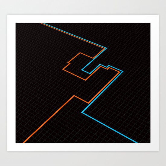 End Of Line. Art Print