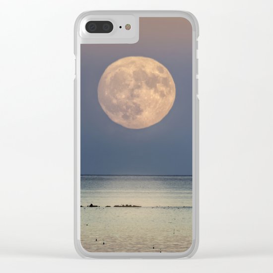 Spring Moonrise Clear iPhone Case