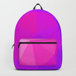 Magenta and Violet Low Poly Pattern Backpack