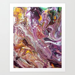 Original Acrylic Painting Poured Painting Abstract Acrylic Flow