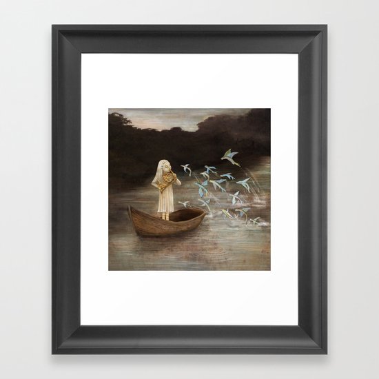 Solo at Dawn Framed Art Print