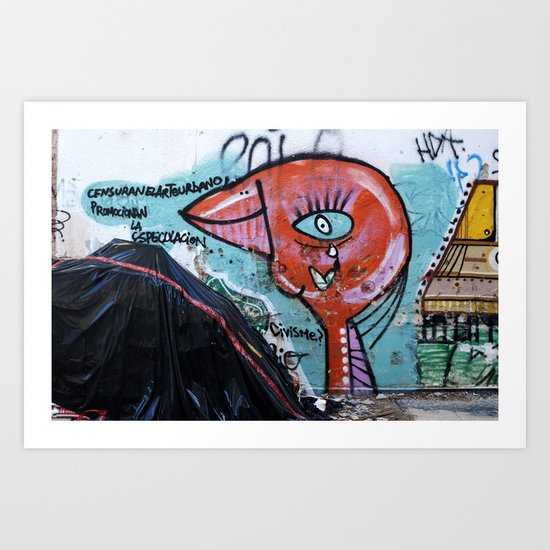 Censuran el arte urbano Art Print