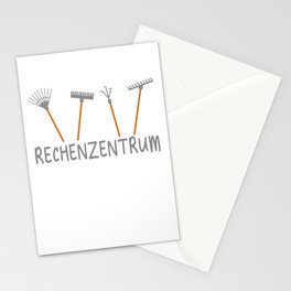 Data Center Computer Scientist Garden Rake Stationery Card