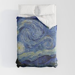 Starry Night by Vincent van Gogh Duvet Cover