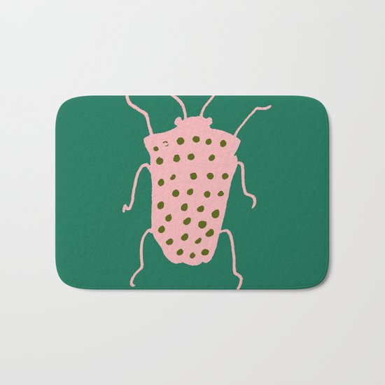 Beetle green Bath Mat