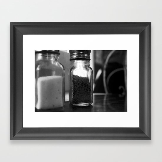 Salt & Pepper Framed Art Print