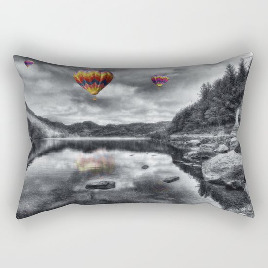 Above The Lake Rectangular Pillow