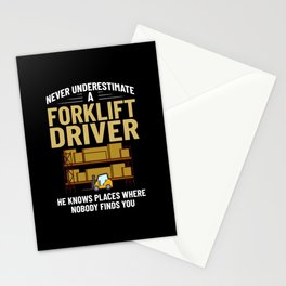Forklift Operator Driver Lift Truck Training Stationery Card