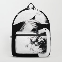 Safety valve  Backpack | Collageart, Safetyvalve, Valve, Relieve, Painting, Style, Surreal, Street Art, Black And White, Smoke 