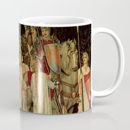 Edward Burne-Jones "Holy Grail Tapestry -The Arming and Departure of the Kniights" Coffee Mug