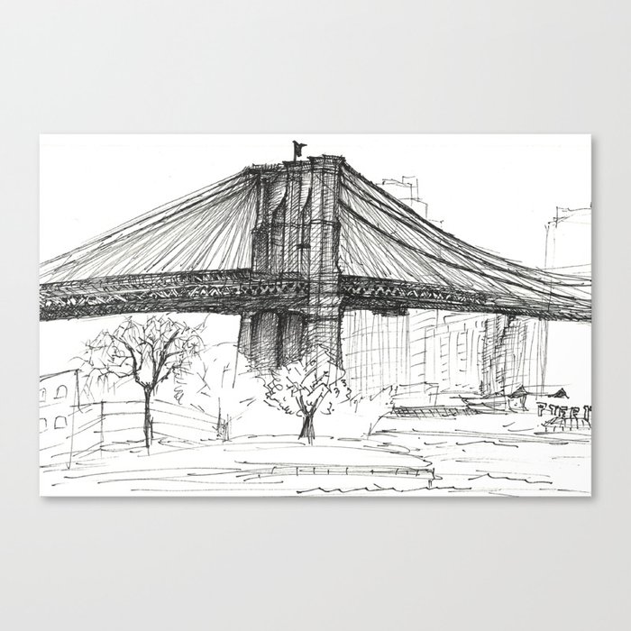 BK Bridge  Canvas Print