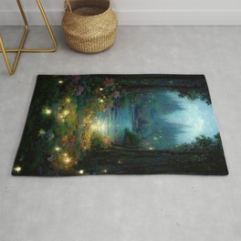Entrance to Willowood Rug | Witch, Love, Graphicdesign, Art, Landscape, Zen, Magic, Faeries, Trees, Fairy 