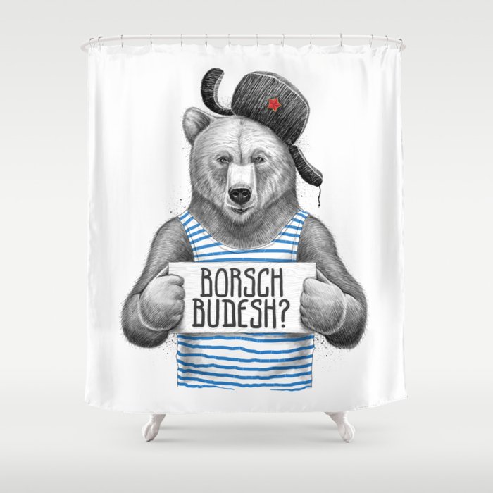 Borsch Budesh Shower Curtain