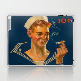 Chesterfield Cigarettes 10 Cents, Same Smoke, Matey by Joseph Christian Leyendecker Laptop Skin