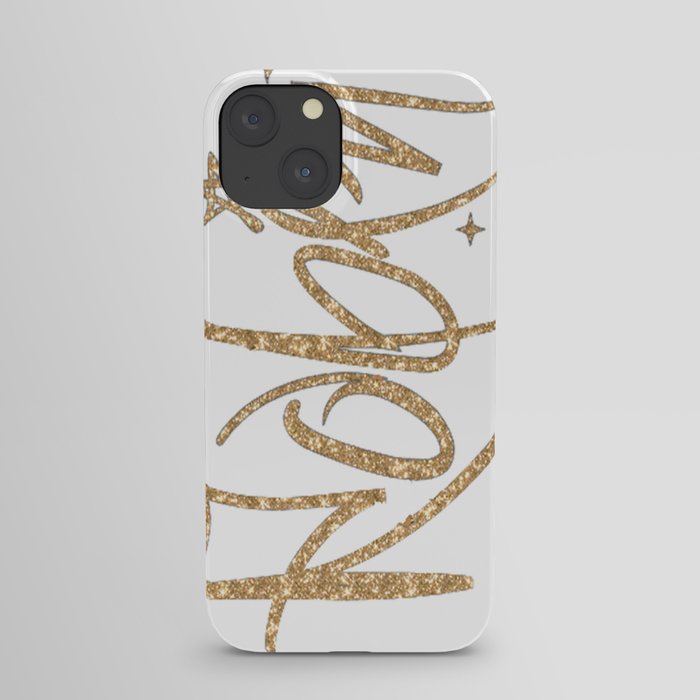 Custom NAME Sparkle FONT Glitter GOLD iPhone Case by Paris Bebe