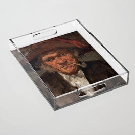 James Whistler - Man Smoking a Pipe Acrylic Tray